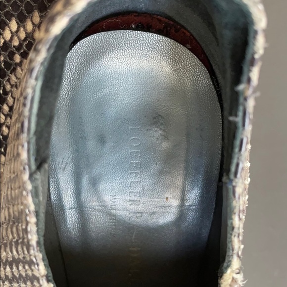 Loeffler Randall snakeskin platform ankle booties - Picture 7 of 7